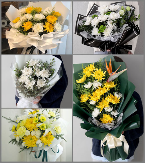 福建漳州平和县山格镇宝丰村白事花束代送